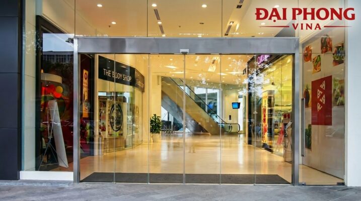 thi công và lắp đặt Cửa kính tự động Hàn Quốc KCN Nội Bài