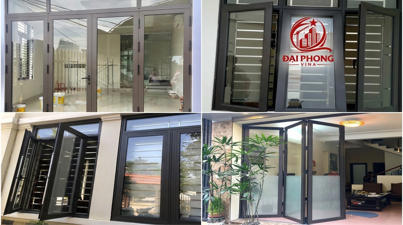 Các loại cửa nhôm kính 2