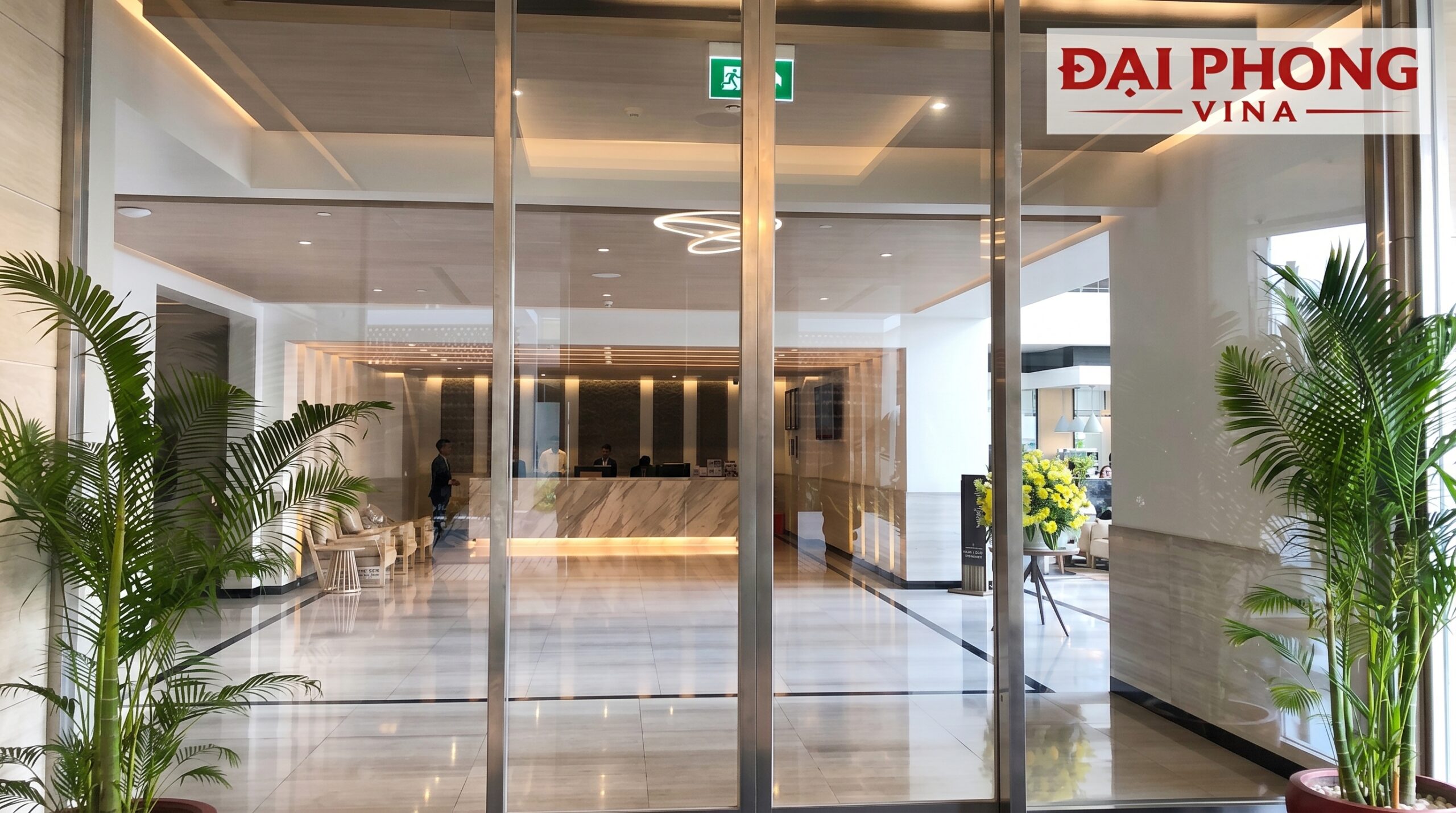thi công và lắp đặt cửa kính tự động Hàn Quốc KCN Phù Đổng