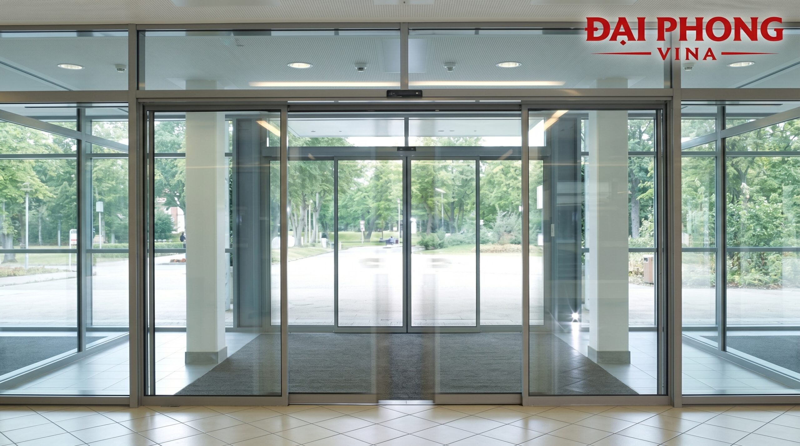 thi công và lắp đặt Cửa kính tự động Hàn Quốc Khu nhà xưởng Nam Xương