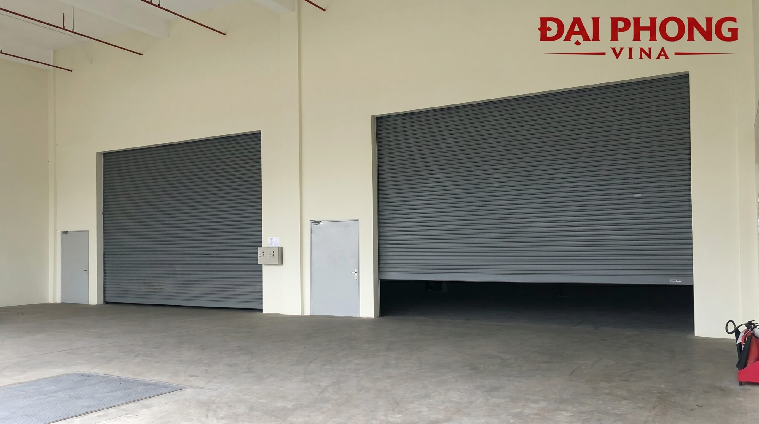 thi công và lắp đặt cửa cuốn công nghiệp KCN Tiến Thắng