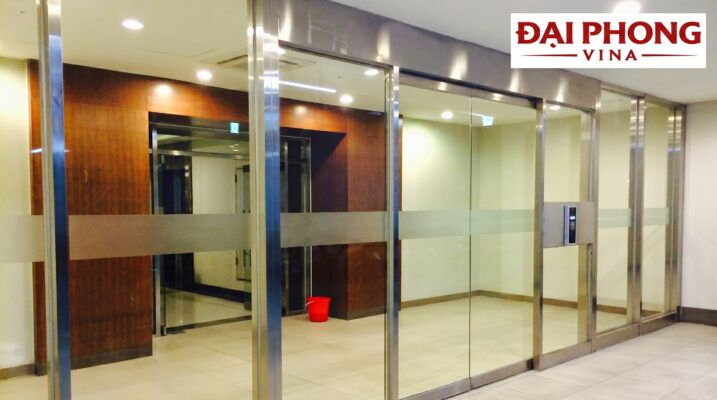 thi công và lắp đặt cửa kính tự động Hàn Quốc KCN Ba Vì